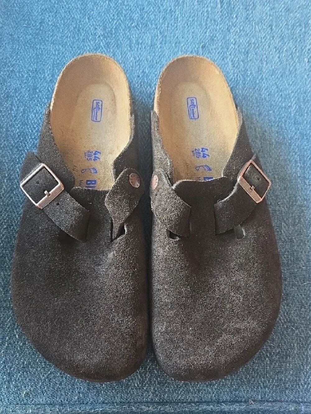 Birkenstock Men’s Boston Suede Clog - Dark Brown